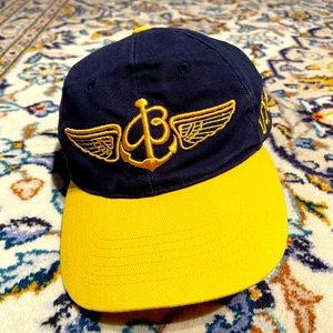 Original BREITLING Merchandise - Vintage cap OS - GOLD EMBROIDERY & bill